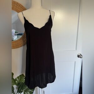 Top shop sz 4 Black Women's silk slip dress